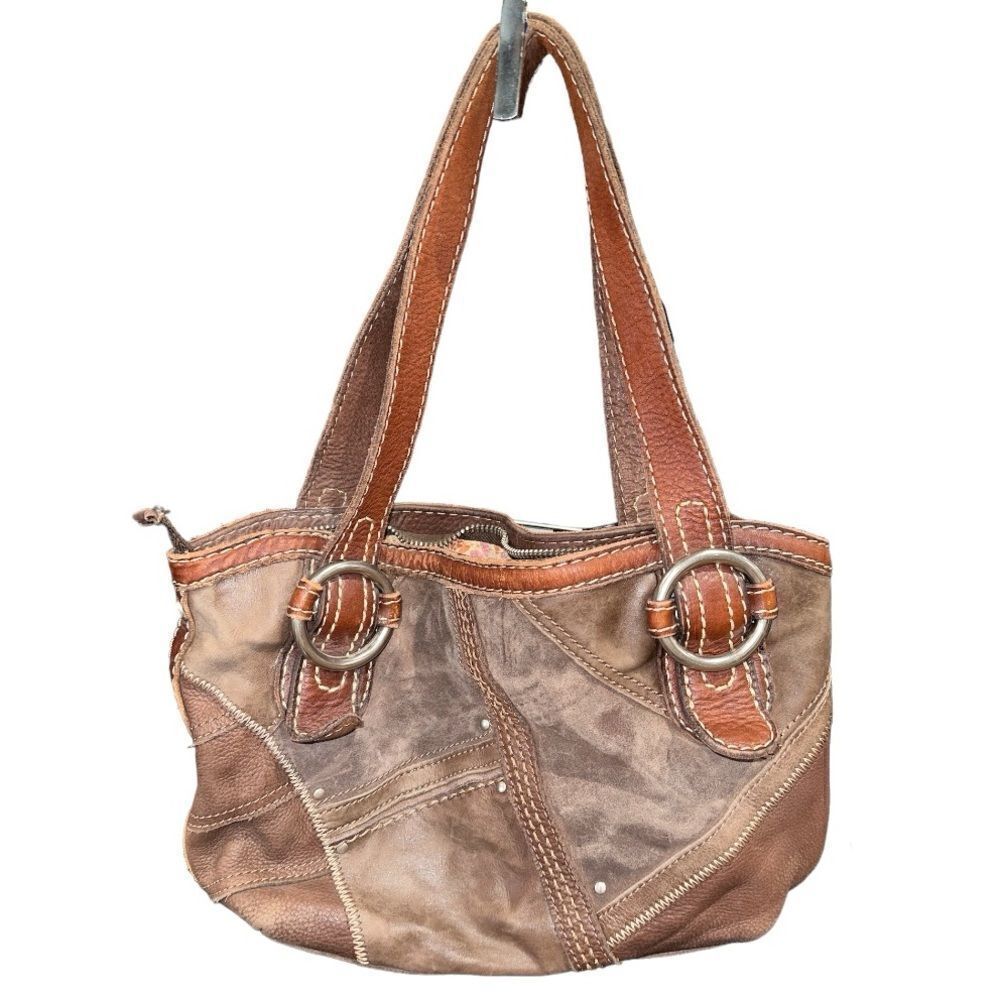 Fossil Brown and Tan Shoulder Bag